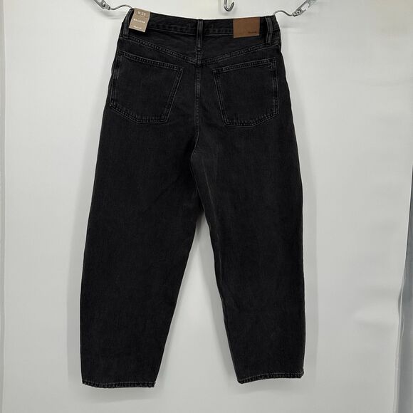 Madewell The Ballon  NWT‎ Wide Leg Jean Women's Sz 28  Pockets Black - Picture 5 of 16